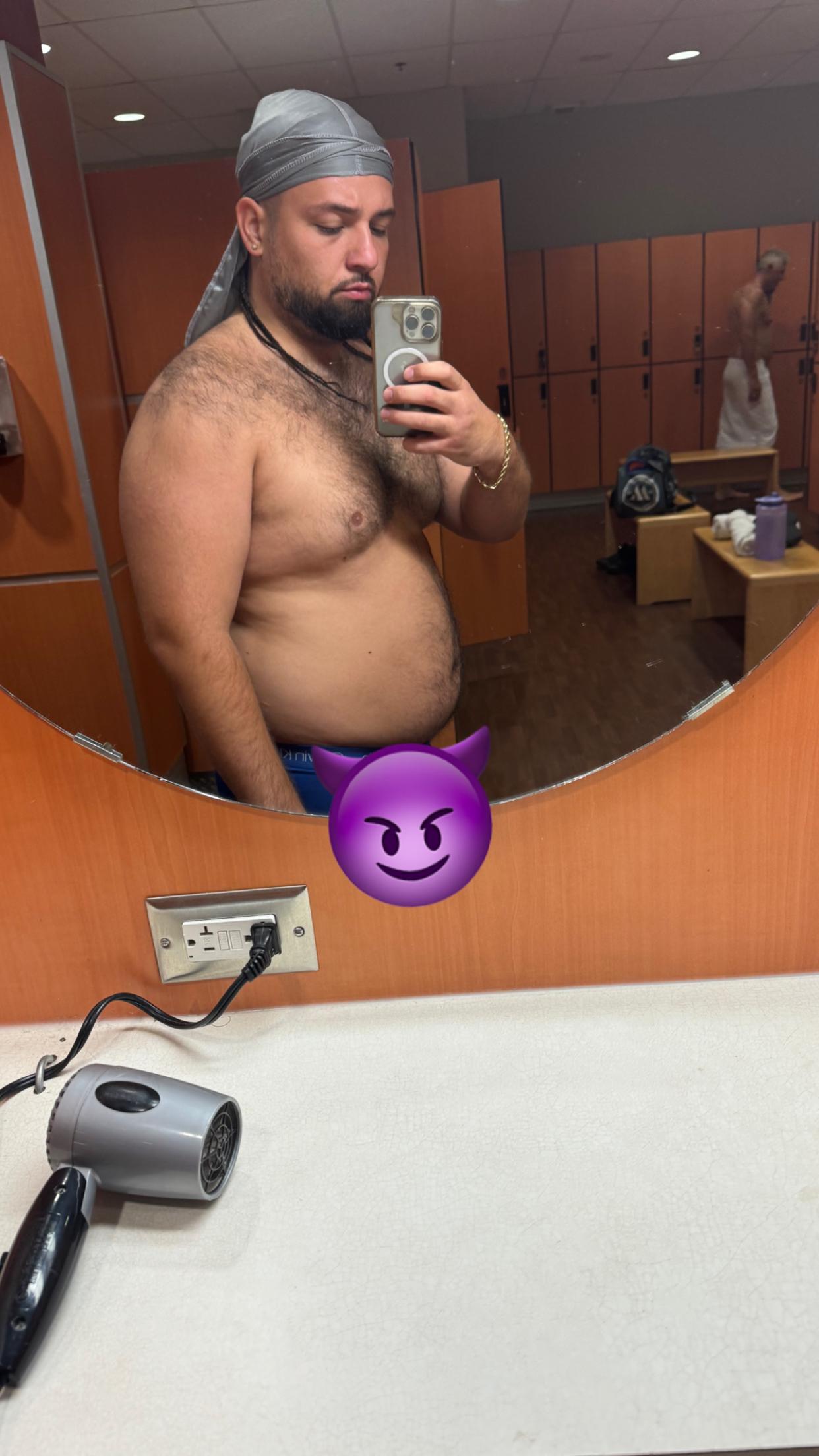 Levent at the beginning of his transformation